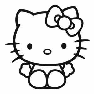 Disegno di anime Hello Kitty da colorare