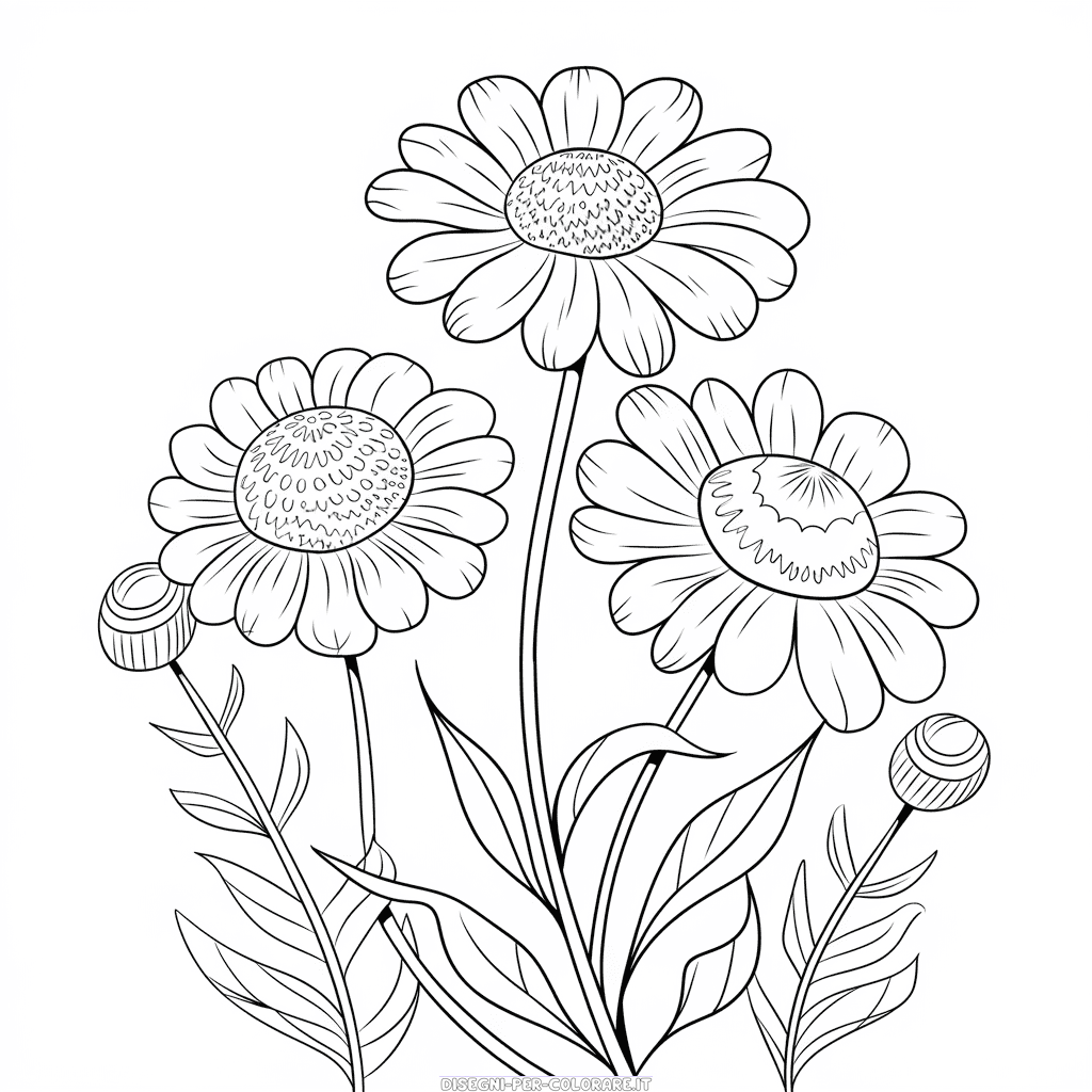 Disegno di fiore Scabiosa da colorare