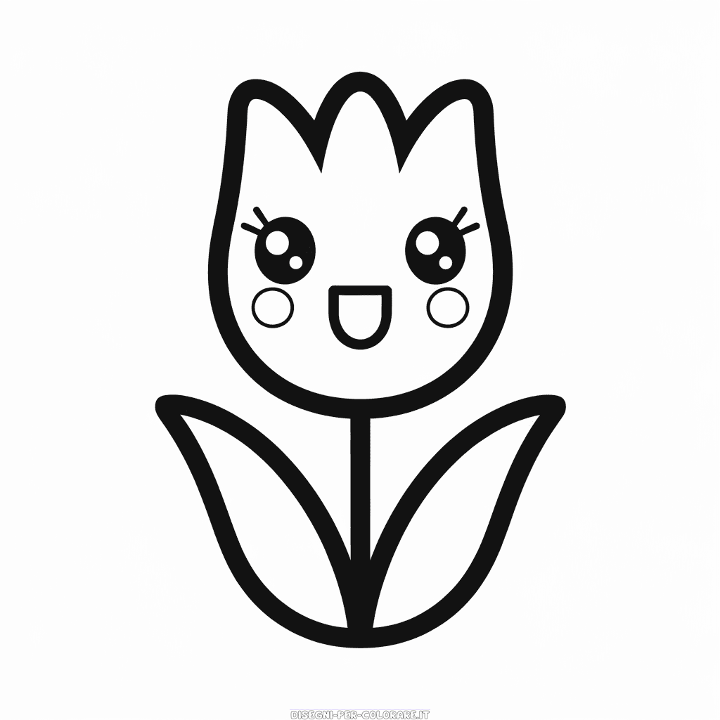 Disegno di Fiore sicuro da colorare