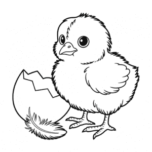 Disegno di Pulcino da Colorare