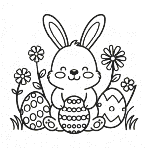 Disegno di Schizzo di Pasqua da colorare