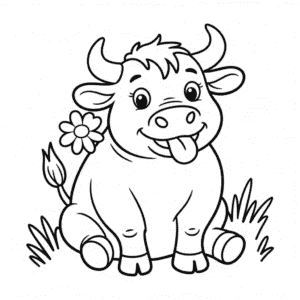 Disegno di Toro dei Cartoni Animati da colorare