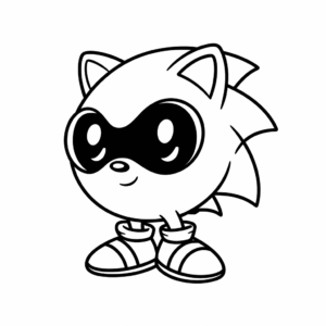 Disegno di tra noi sonic da colorare