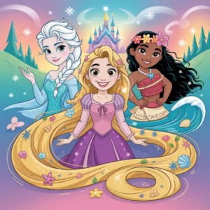 Disegni di Principesse Disney da Colorare