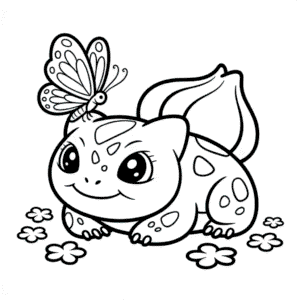 Disegno di Adorabile Bulbasaur da Colorare