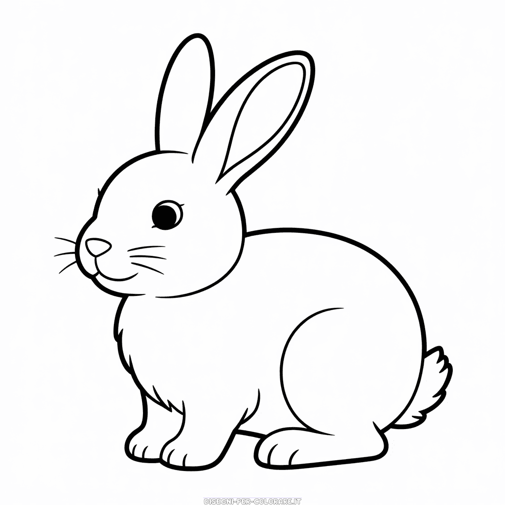 Disegno di Animale coniglio da Colorare