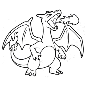 Disegno di Charizard X da Colorare