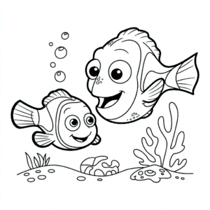 Disegno di Disney Alla Ricerca di Nemo da Colorare