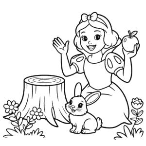 Disegno di Disney Biancaneve da Colorare
