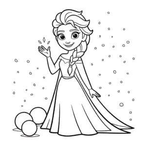 Disegno di Disney Elsa da Colorare