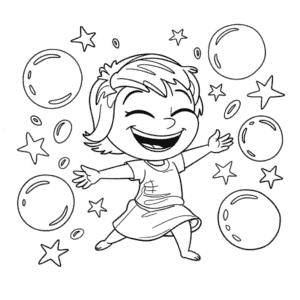 Disegno di Disney Inside Out Gioia da Colorare
