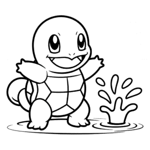 Disegno di Pokémon Squirtle da Colorare