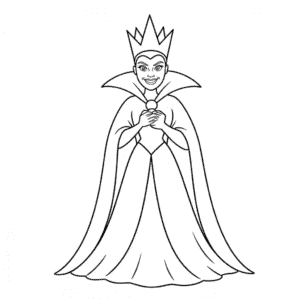 Disegno di Regina Cattiva Disney da Colorare