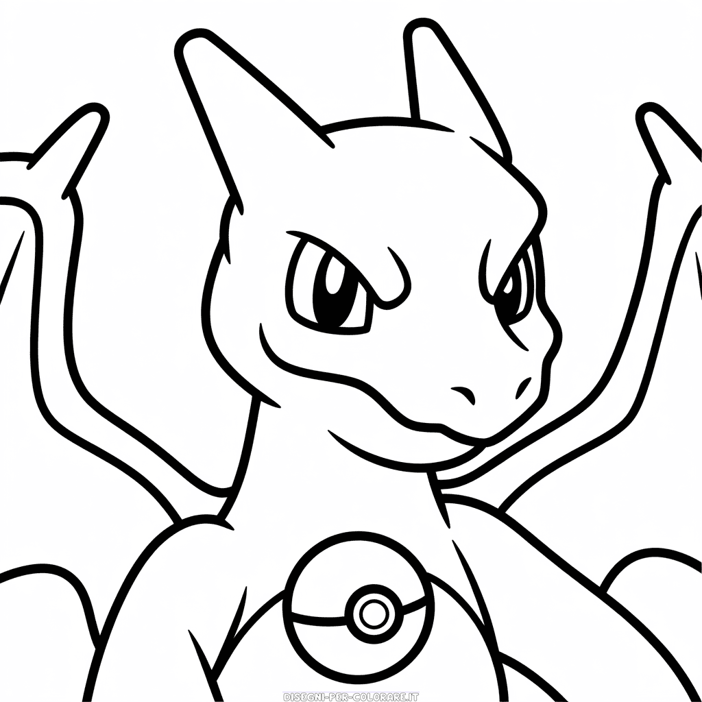 Disegno di Ritratto di Charizard da Colorare