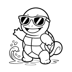 Disegno di Squirtle Fantastico da Colorare