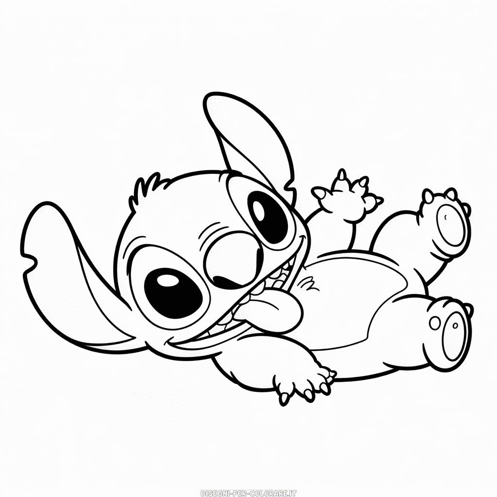 Disegno di Adorabile Stitch da Colorare
