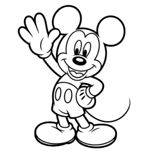 Disegno di Cartoon Topolino da Colorare