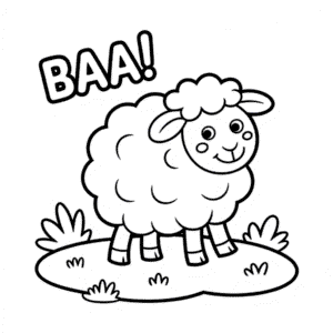 Disegno di Emoji pecora da Colorare