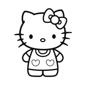 Disegno di Hello Kitty per Adulti da Colorare