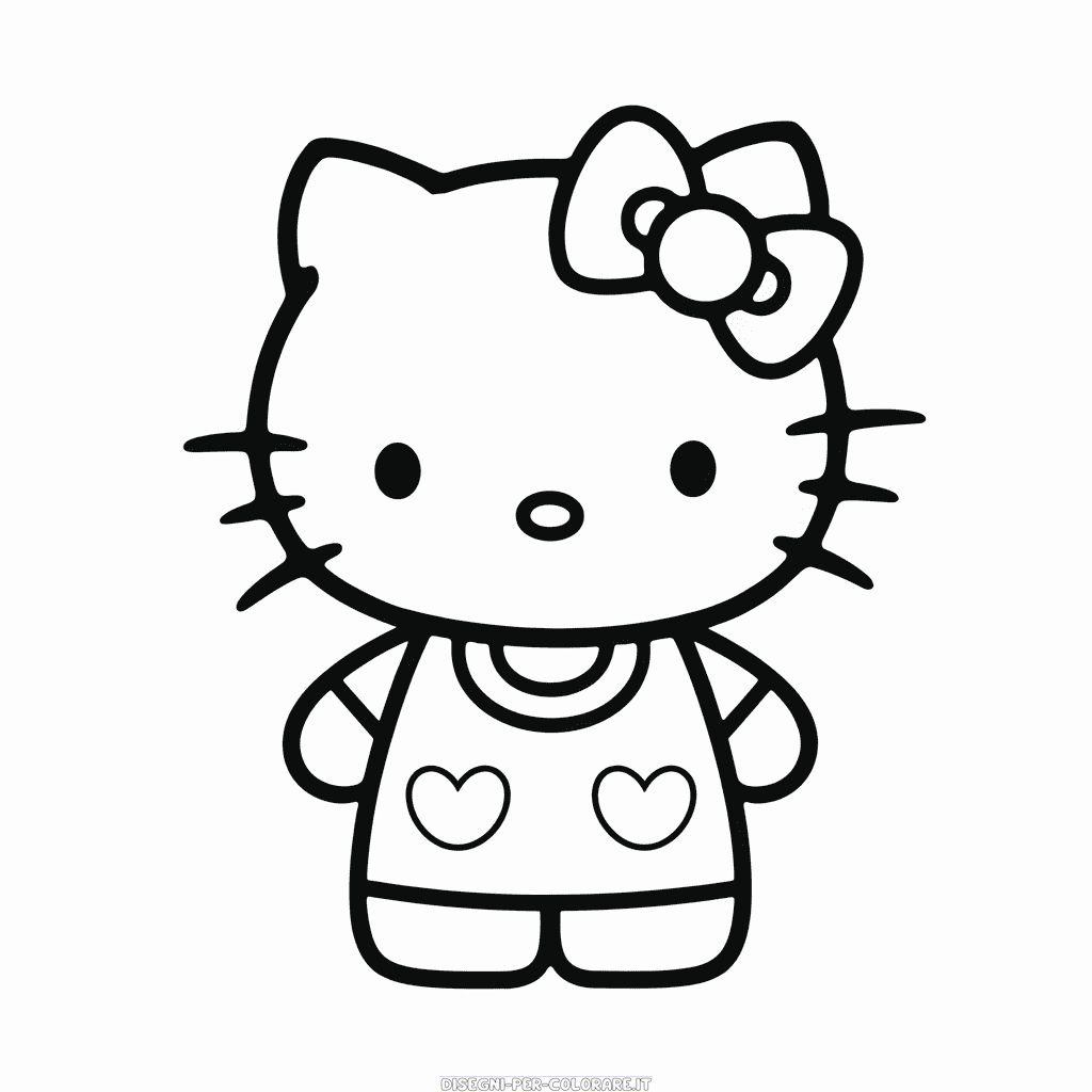 Disegno di Hello Kitty per Adulti da Colorare