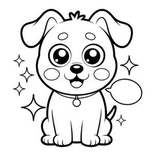 Disegno di Cane Anime da Colorare