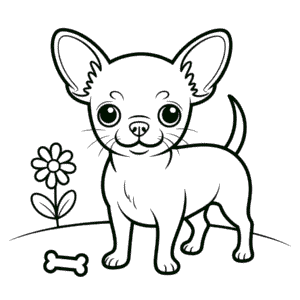 Disegno di Cane Chihuahua da Colorare