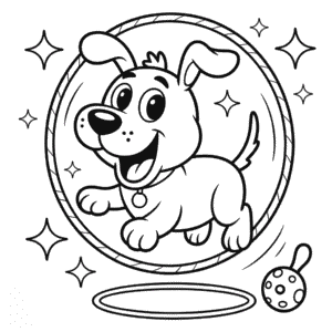 Disegno di Cane dei Cartoni da Colorare