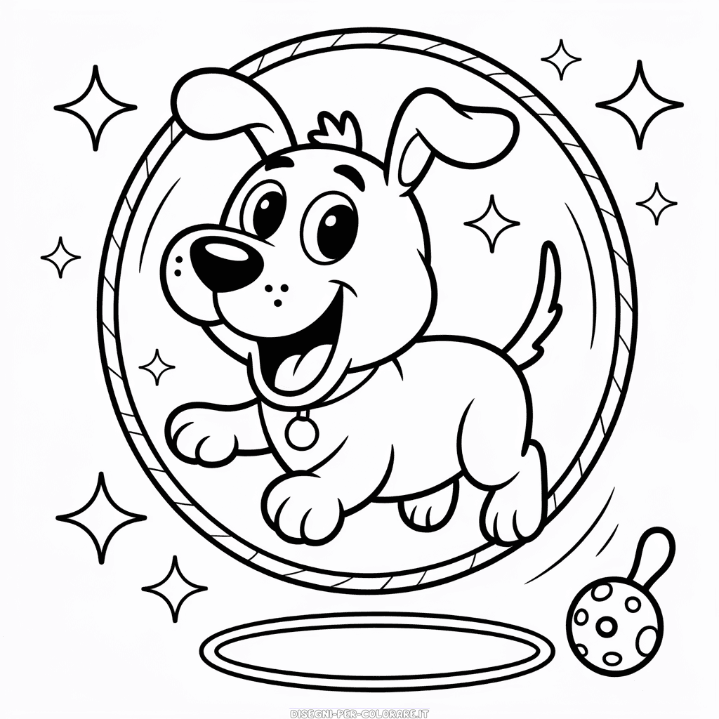 Disegno di Cane dei Cartoni da Colorare