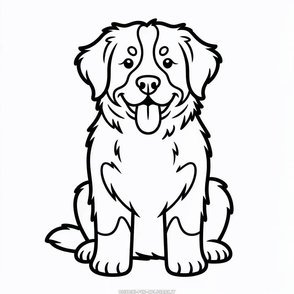 Disegno di Cane della Montagna Bernese da Colorare