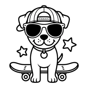 Disegno di Cane Fantastico da Colorare