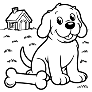 Disegno di Clifford Grande Cane Rosso da Colorare