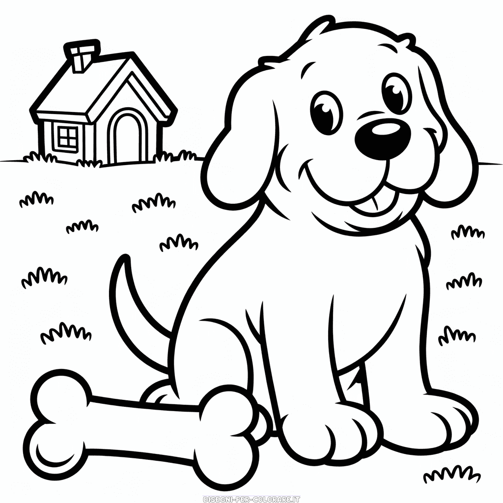 Disegno di Clifford Grande Cane Rosso da Colorare