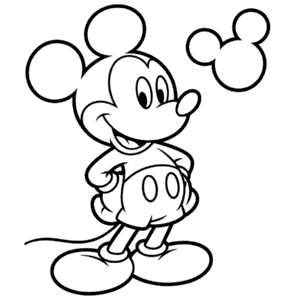 Disegno di Topolino per Bambini da Colorare