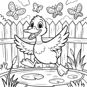 Disegno di Film d'Animazione Anatra da Colorare