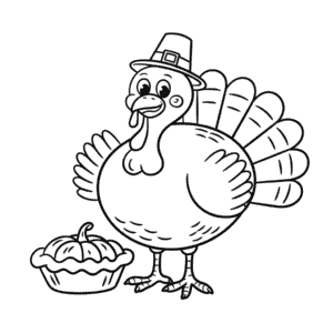 Disegno di Tacchino Grasso da Colorare