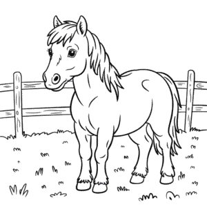 Disegno di Vero Pony da Colorare