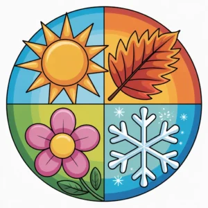 Disegni di Stagioni da Colorare