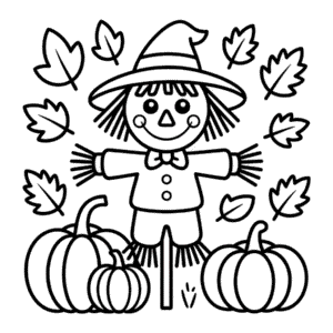 Disegno di Autunno Carino da Colorare