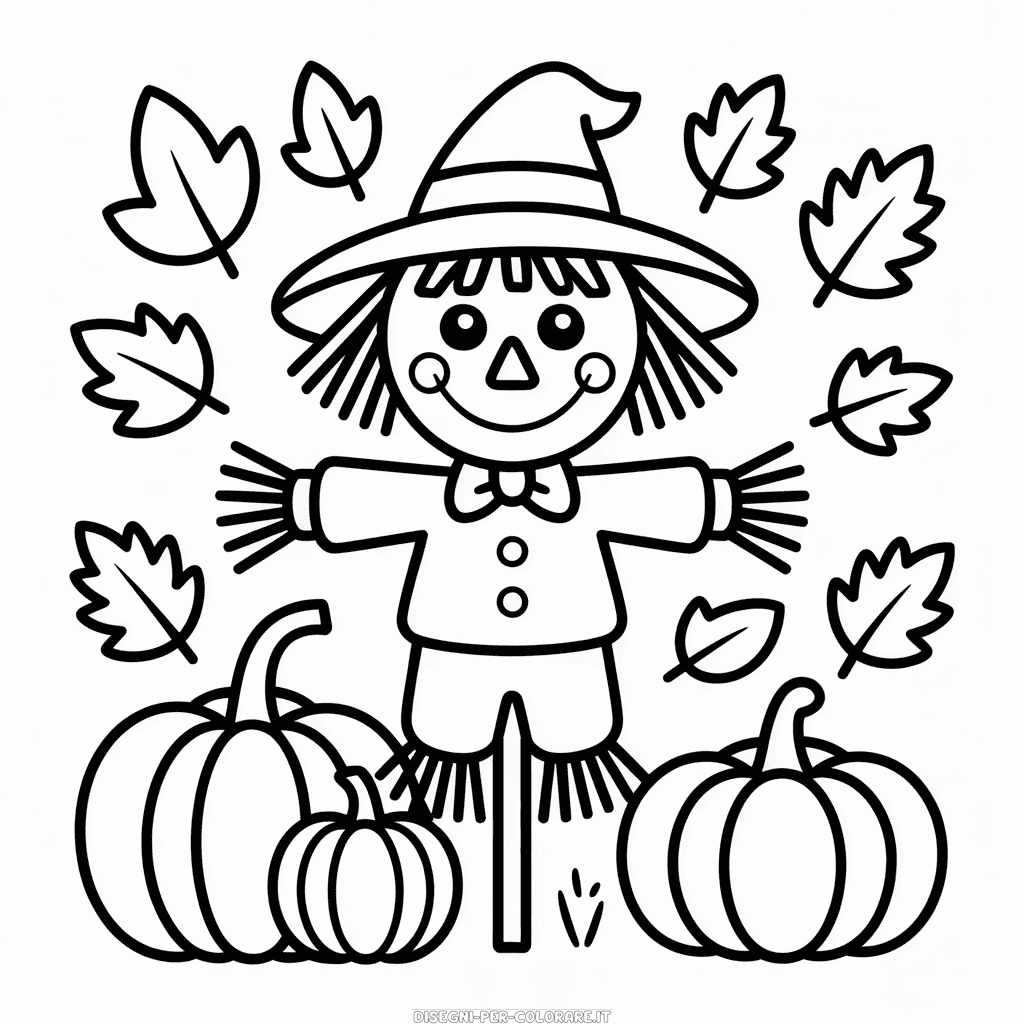 Disegno di Autunno Carino da Colorare