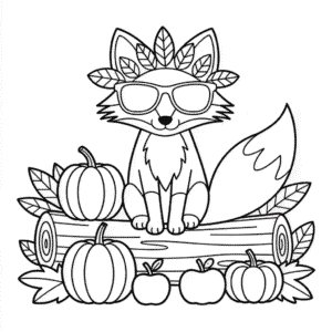 Disegno di Autunno Fresco da Colorare