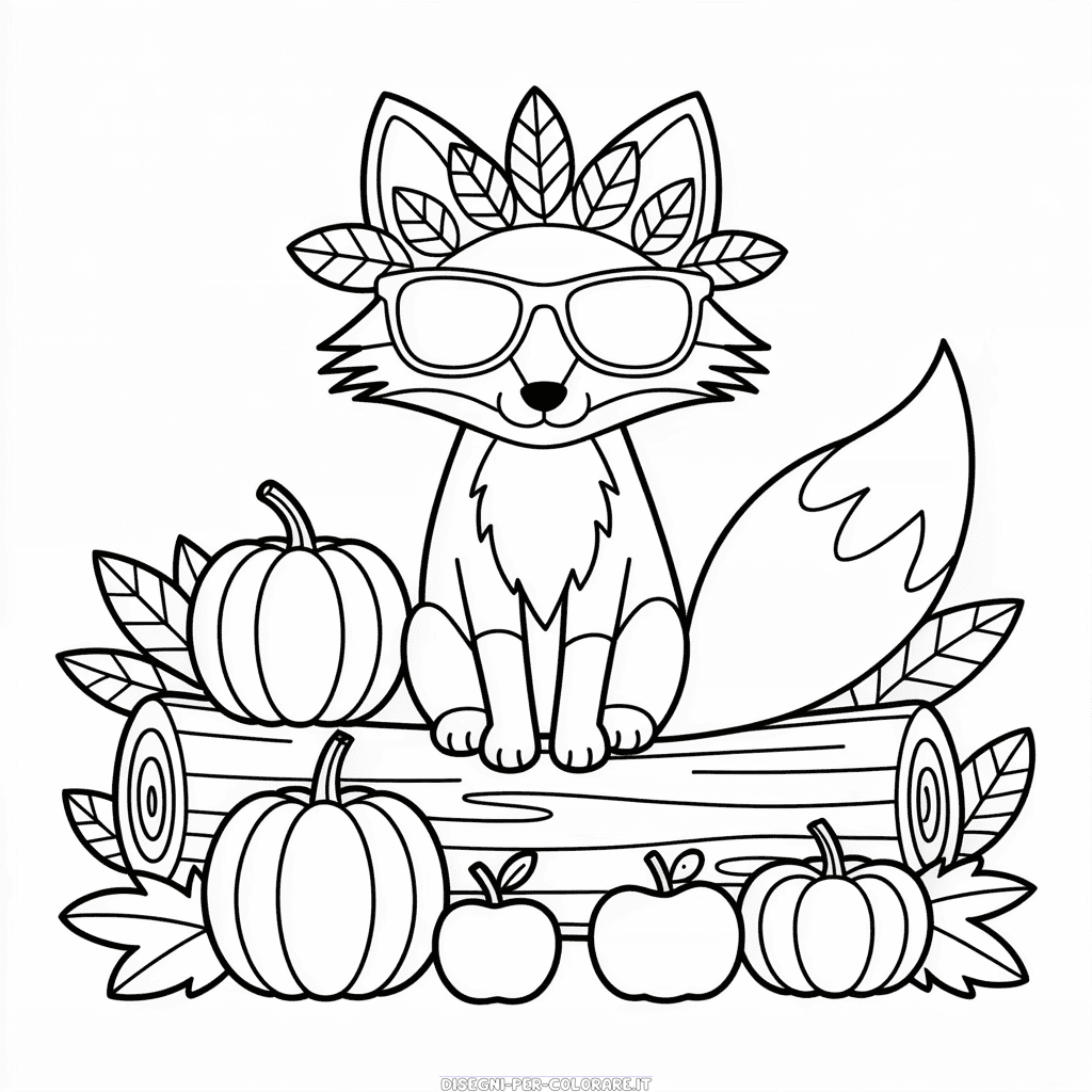 Disegno di Autunno Fresco da Colorare