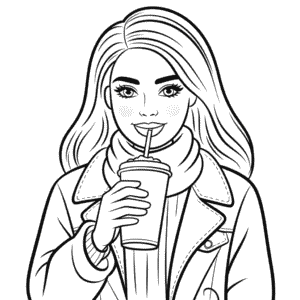 Disegno di Barbie Autunno da Colorare