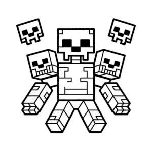 Disegno di Boss di Minecraft da Colorare