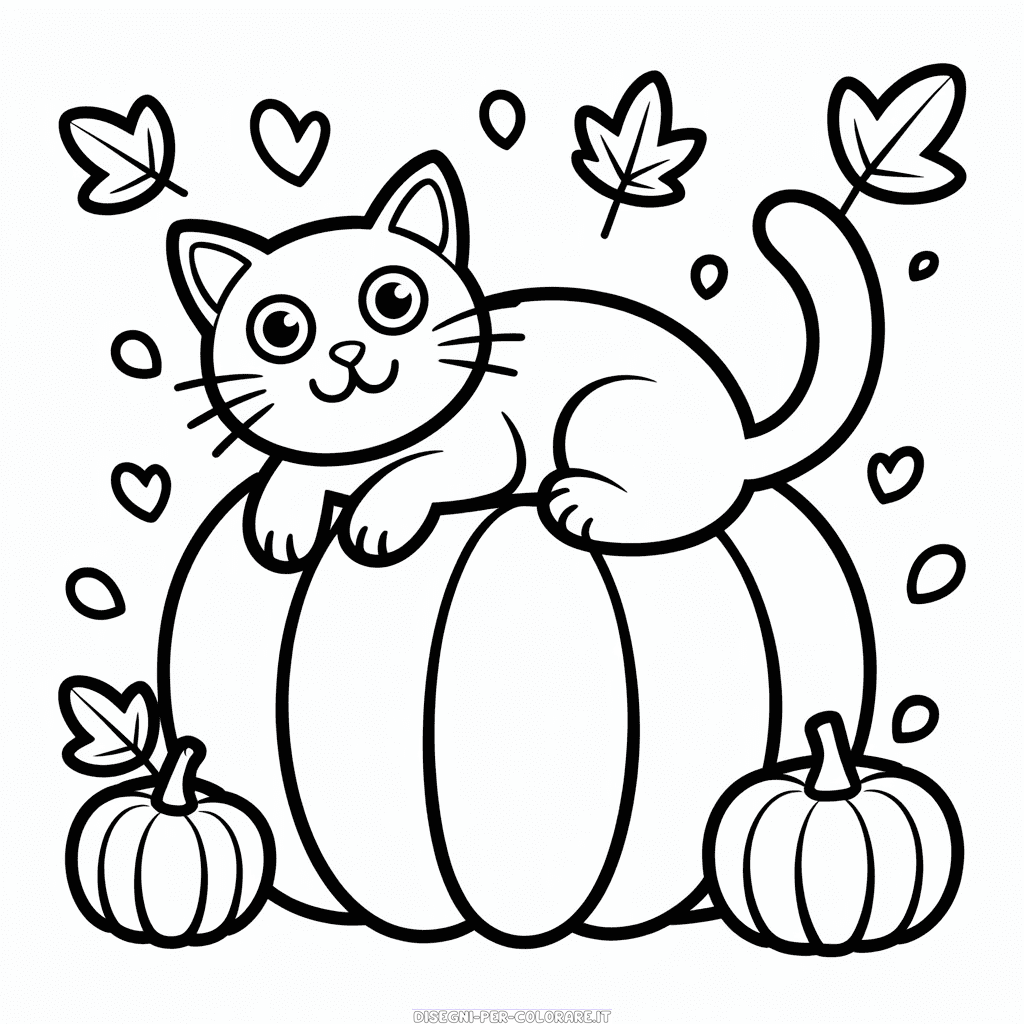 Disegno di Caduta del Gatto da Colorare