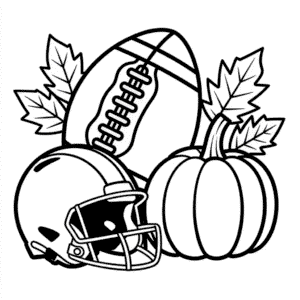 Disegno di Calcio Autunnale da Colorare