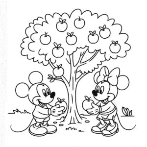 Disegno di Disney Autunno da Colorare