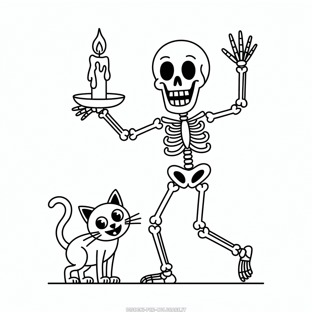 Disegno di Halloween Adulto Spaventoso da Colorare