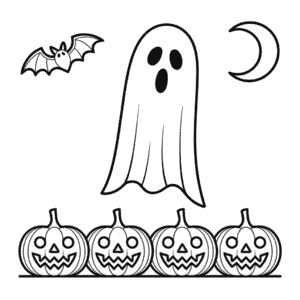 Disegno di Halloween per Adulti da Colorare