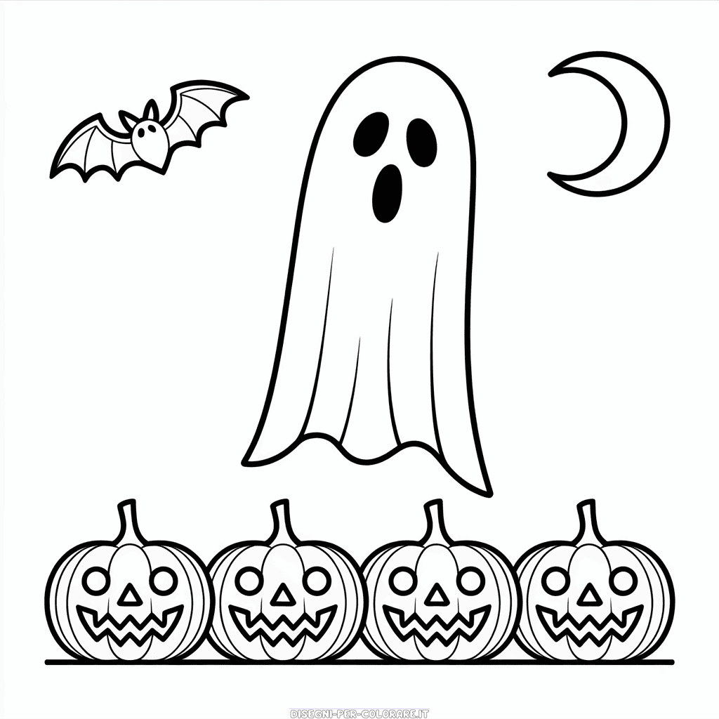 Disegno di Halloween per Adulti da Colorare