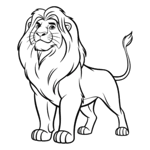 Disegno di Il Re Leone da Colorare